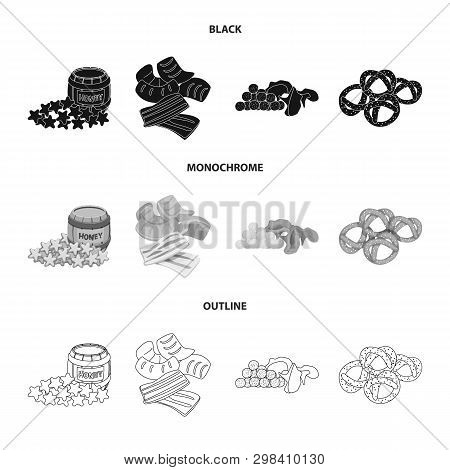 Isolated Object Of Taste And Seasonin Icon. Set Of Taste And Organic   Stock Vector Illustration.