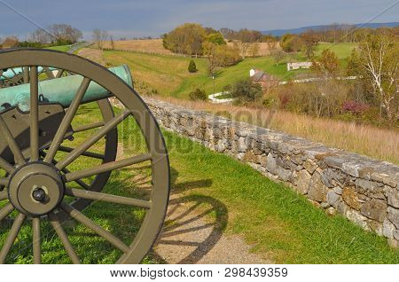 Civil War Cannon In Antietam National Park