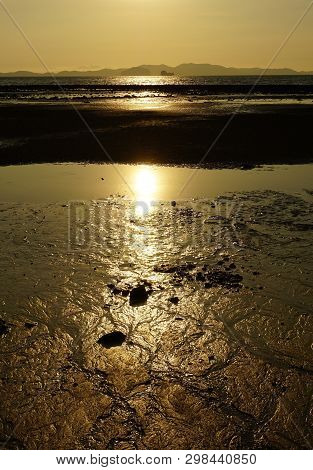 Sunset In Krabi, Thailand On A Warm Spring Day