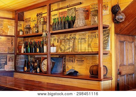 Warrnambool, Victoria, Australia - April 16th 2019: Flagstaff Hill Maritime Museum, Inside A Bar