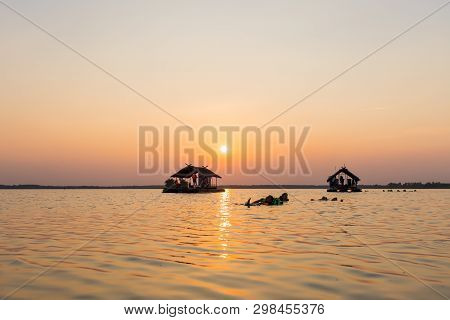 Landscape View With Float Raft Downstream.