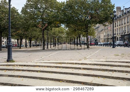 Bordeaux, France - September 9, 2018: The Alleys Of Tourny In The City Center Of Bordeaux, France.