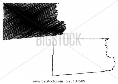 Imperial County, California (counties In California, United States Of America,usa, U.s., Us) Map Vec
