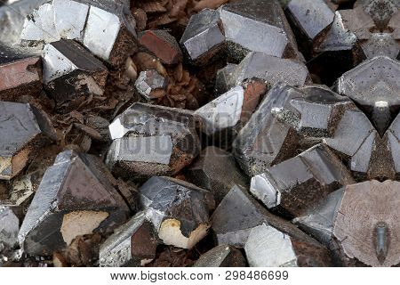Detail Of Magnetite Crystal Main Iron Ores