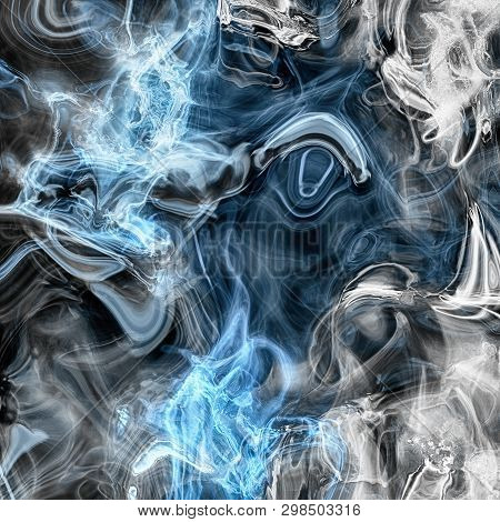 Detailed Rendiring Of Flame Fractal For Art, Illustration And Design