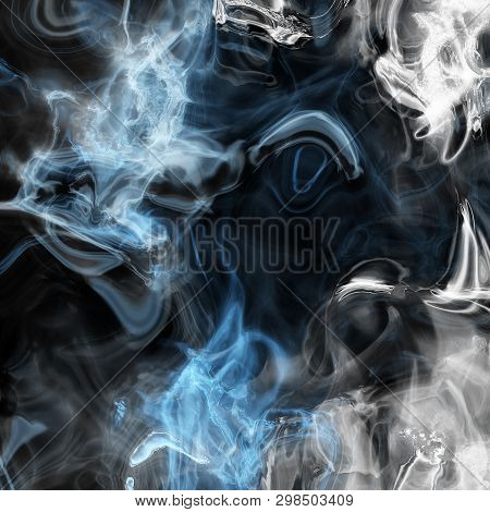 Detailed Rendiring Of Flame Fractal For Art, Illustration And Design