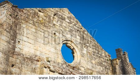 View Of The Cordeliers Cloister In The Historic City Of Saint Emilion, France