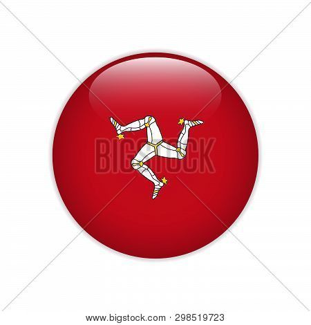 Flag Of Isle Of Mann Button Signs And Symbols