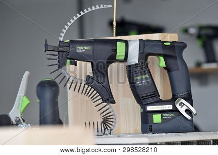 Vilnius, Lithuania - April 25: Festool Power Tools On April 25, 2019 In Vilnius Lithuania. Festool I