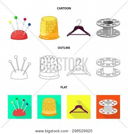 Vector Illustration Of Craft And Handcraft Logo. Set Of Craft And Industry Stock Symbol For Web.