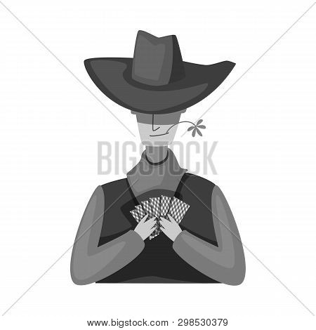 Vector Illustration Of Cowboy And Man Symbol. Set Of Cowboy And Hunter Stock Vector Illustration.