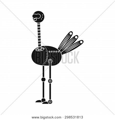 Vector Illustration Of Ostrich And Race Icon. Collection Of Ostrich And Bird Stock Vector Illustrati