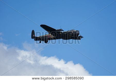 Raf Coningsby, Lincolnshire, Uk, September 2017, Avro Lancaster Bomber Pa474 Of The Battle Of Britai