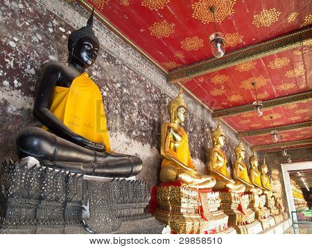 Golden Buddha Arcade In Wat Sutat, Bangkok