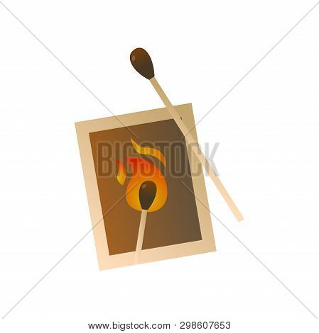 Wood Matches Pack For Bbq Fire Or Campfire For Home