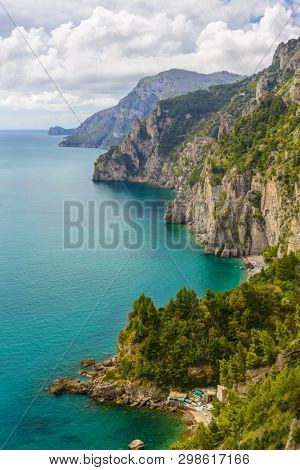 Typical nature of Amalfitan coast, Italy