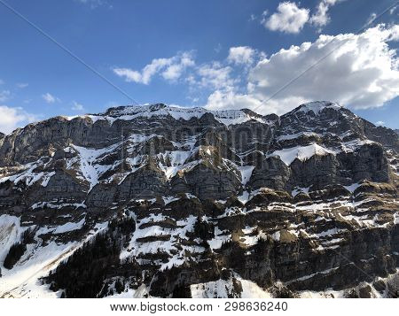 Alpine Peaks Schafberg And Marwees In The Alpstein Mountain Range And In The Appenzellerland Region 