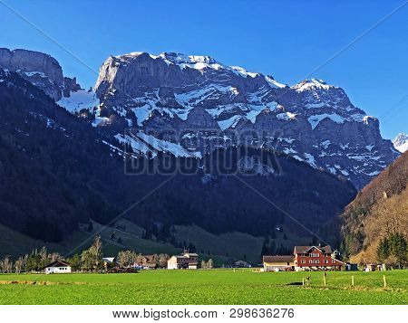 Alpine Peaks Schafberg And Marwees In The Alpstein Mountain Range And In The Appenzellerland Region 