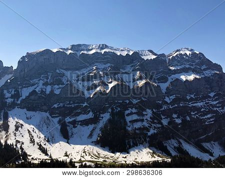 Alpine Peaks Schafberg And Marwees In The Alpstein Mountain Range And In The Appenzellerland Region 