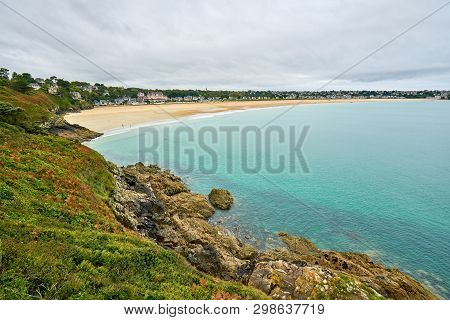 Ittany Beach Called The Big Beach Taken From Pointe De La Garde,