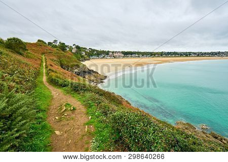 Ittany Beach Called The Big Beach Taken From Pointe De La Garde,