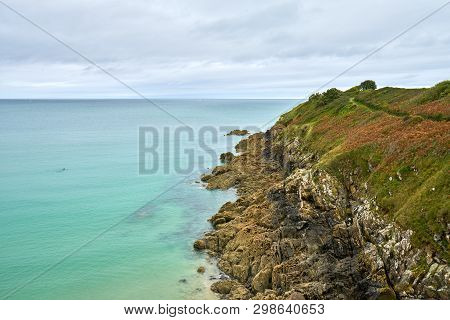 Ittany Beach Called The Big Beach Taken From Pointe De La Garde,