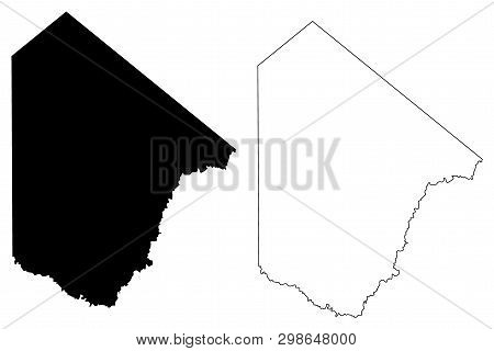 Brewster County, Texas (counties In Texas, United States Of America,usa, U.s., Us) Map Vector Illust