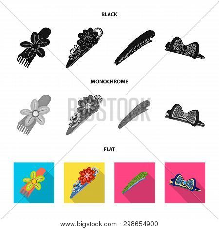 Vector Design Of Beauty And Fashion Logo. Set Of Beauty And Female Stock Vector Illustration.