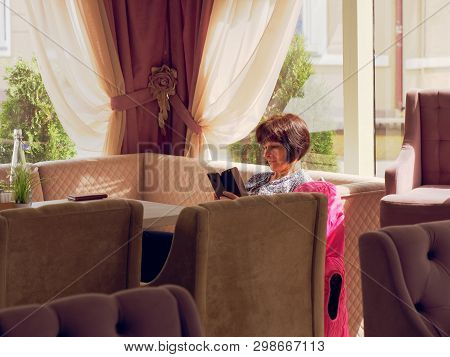 Mogilev, Belarus - April 27, 2019: Interior Of The Cafe Van Gog
