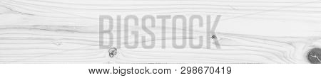 Panorama White Clean  Wooden Texture Surface Floot