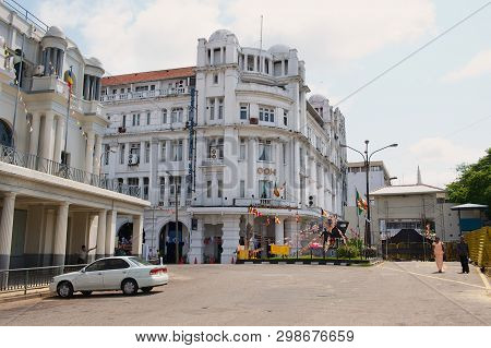 Colombo, Sri Lanka - May 17, 2011: Grand Oriental Hotel, Luxury Colonial Building At York Street Wit