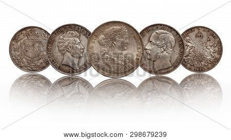 Germany German Silver Coins Two Thaler Double Thaler Hannover, Frankfurt, Brunswick Lueneburg