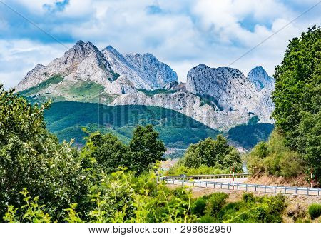 Mountains Of Picos De Europa. Cantabrian, Riano, Province Of Leon. Castile And Leon, Northern Spain