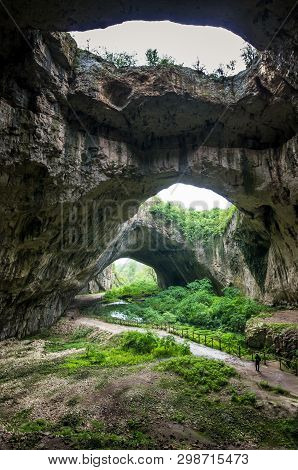 Devetashka Cave, Near Lovech, Bulgaria. Devetashka Is One Of The Largest Karst Cave In Eastern Europ
