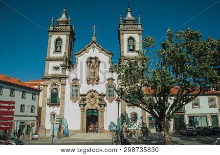 Church Of The Misericordia In Baroque Style And Leafy Tree