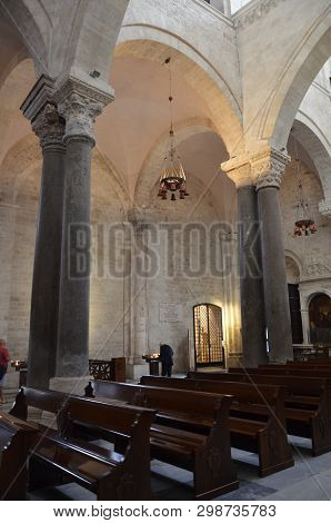 Bari, Italy 10.01.2015: The Basilica Of Saint Nicholas,in Bari