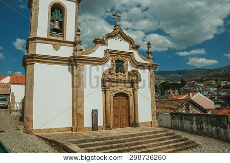 Church In Baroque Style With Steeple And Staircase