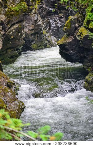 Bordalsgjelet Gorge, Norway, Scandinavia, Tourism, This Place Is Situated Near From Voss Town.