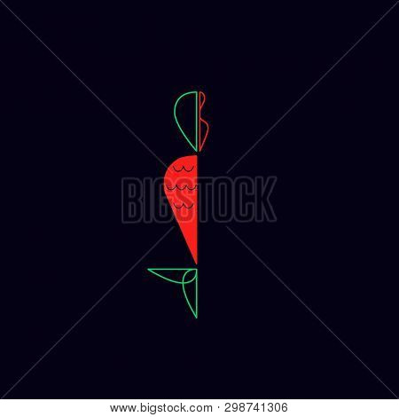Mermaid And Paper - Icon Trendy And Modern Mermaid Symbol For Logo, Web, App, Ui