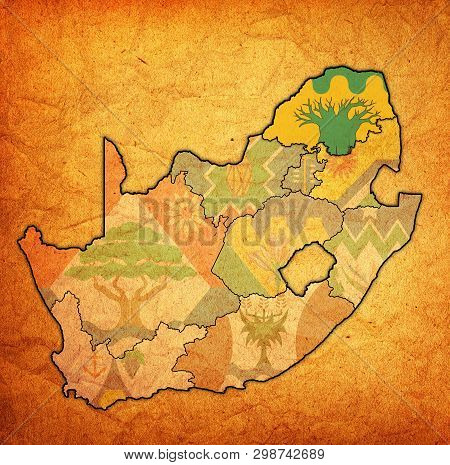Limpopo Region On Administration Map Of South Africa