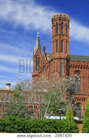 Smithsonian Castle, Landmark Of Washington Dc