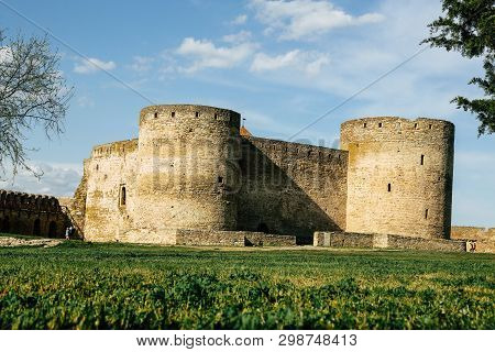Belgorod-dniester Fortress. Ackermann. Photos Of Walls And Towers Of Fortifications. Fortress In The
