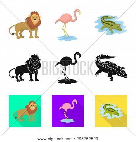 Vector Illustration Of Nature  And Fun  Logo. Collection Of Nature  And Entertainment Stock Vector I