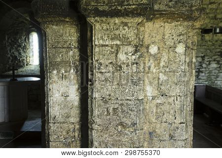 Interior Of Saint Alheims Chapel, Dorset, Uk - 29th April 2018