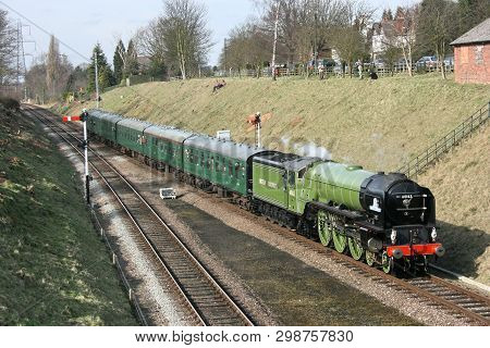 A1 Steam Locomotive Tornado At The Great Central Railway Heritage Steam Railway, Loughborough, Leice