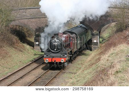 Jubilee Steam Loco 5690 Leander At The Great Central Railway Heritage Steam Railway, Loughborough, L