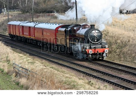 Jubilee Steam Loco 5690 Leander At The Great Central Railway Heritage Steam Railway, Loughborough, L