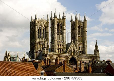 A View Of Lincoln Cathedral, Lincoln, Lincolnshire, United Kingdom - August 2009