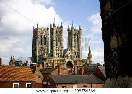A View Of Lincoln Cathedral, Lincoln, Lincolnshire, United Kingdom - August 2009
