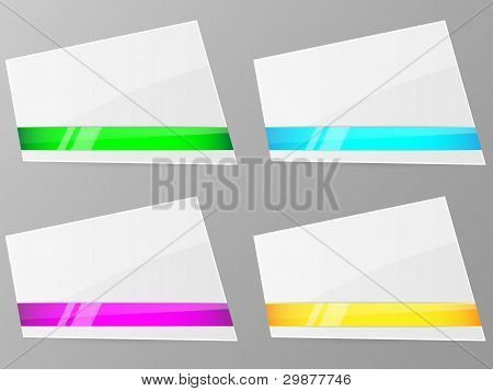 Libro blanco con la cinta. Ilustración del vector.